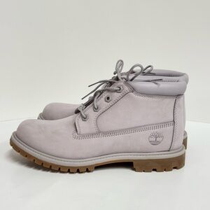 Timberland Women’s Waterproof Ankle Boot, Nellie Chukka Double Gull Gray 8.5